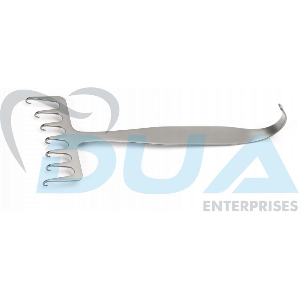 16-4-1.jpg Coronal Brow Lift 7 Prongs Retractor 18cm - Image 1