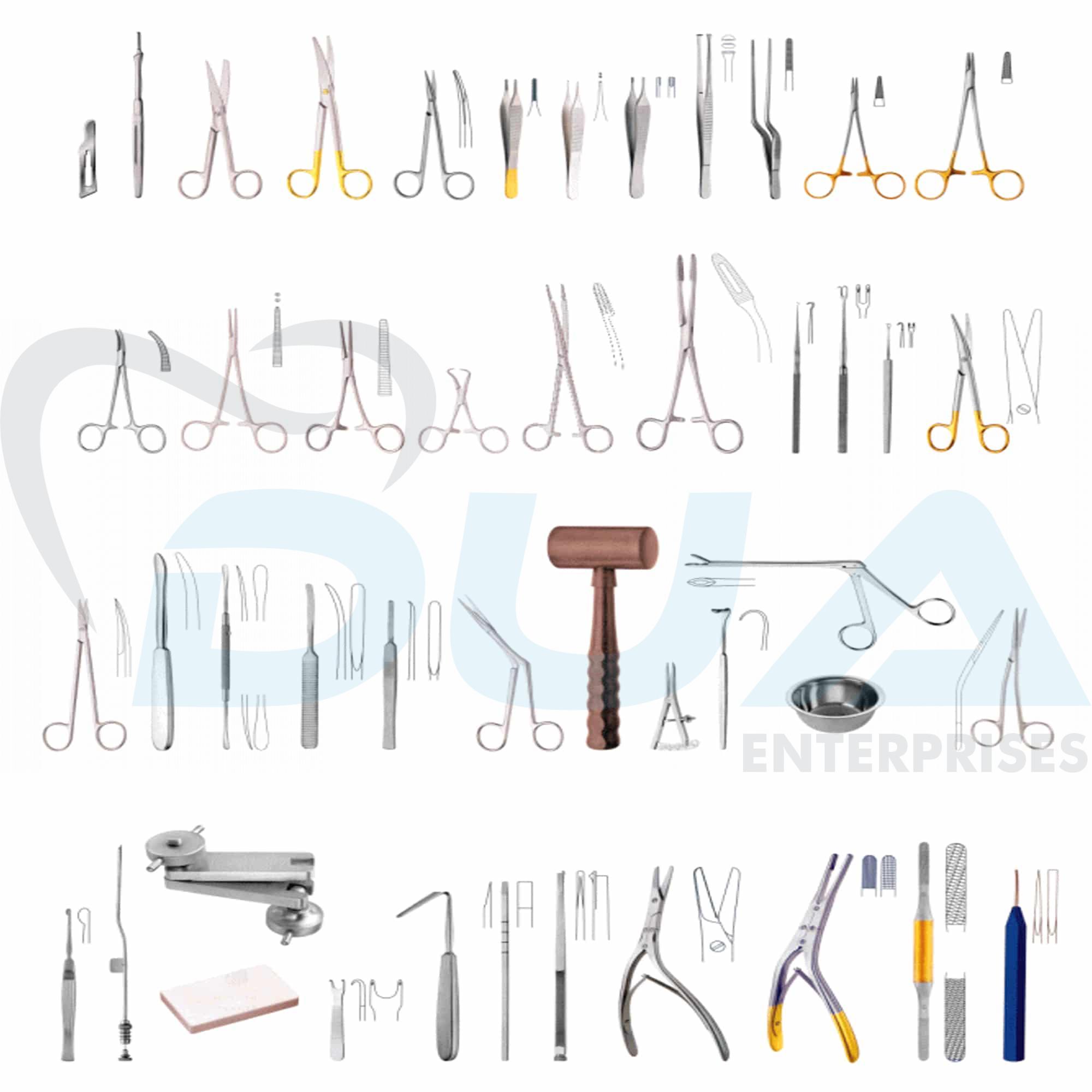 19 Rhinoplasty Gubisch Instruments Set - Image 1