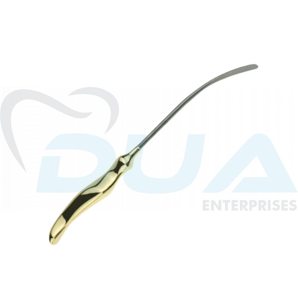 4 DANIEL (SHAPER) ENDOFOREHEAD/SCALP ELEVATOR DISSECTOR, HALF CURVED, ROUND BLADE, WIDTH 7 MM, LENGTH 10-1/4”/ 26 CM, WITH ERGO-HANDLE, RIGID - Image 1