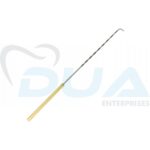 SHAPER NERVE HOOK, BLUNT, MALLEABLE STRAIGHT SHAFT, GOLDEN HANDLE, WITH GRADUATION, 23.5 CM 9-1/2"