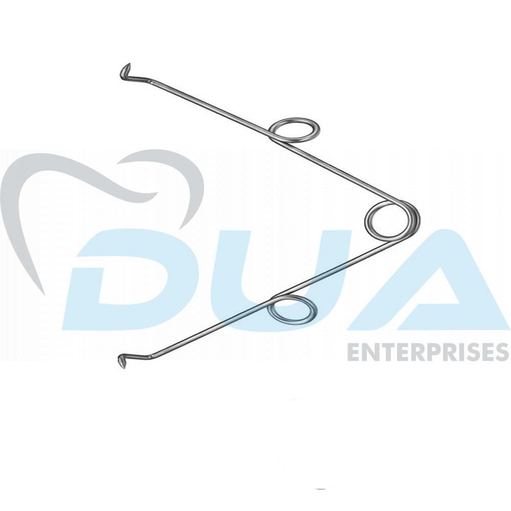 7-9-1.jpg Grieshaber Spring Retractor 8.5cm 1×1 Prongs - Image 1